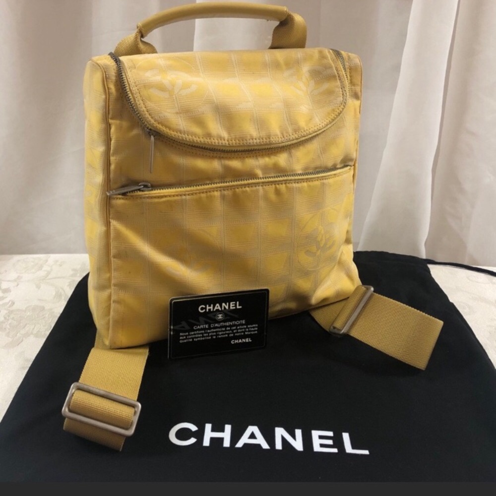 Chanel Yellow backpack